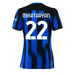 Inter Milan Henrikh Mkhitaryan #22 Hjemmebanetrøje Dame 2023-24 Kort ærmer